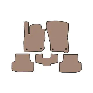 Rubberen automatten Carsuit (HB, Beige) foto 1