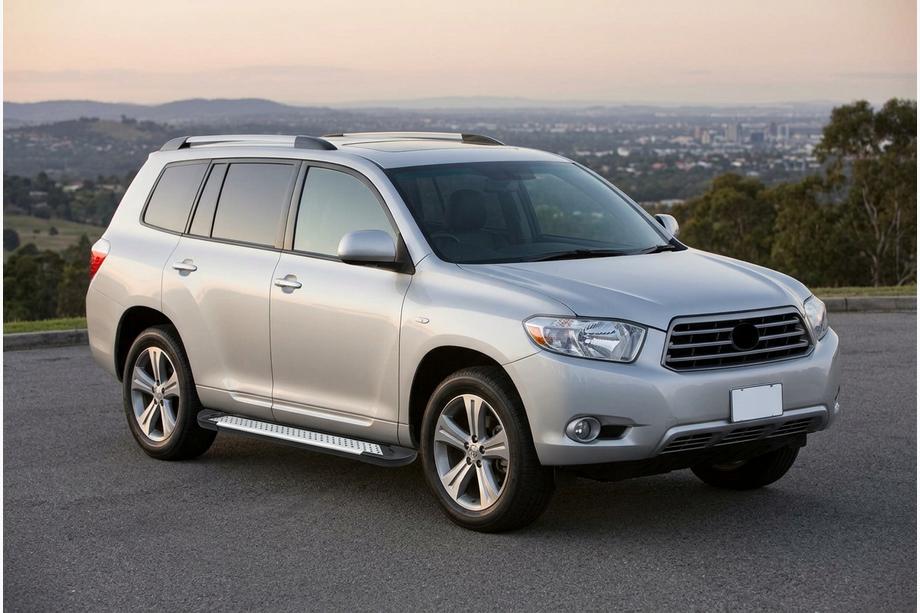 Toyota Highlander 2008–2013 Side steps Allmond Grey (2 stuks, aluminium) Image