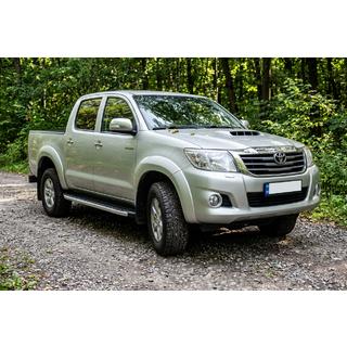 Fullmond side steps (2 stuks, aluminium) Toyota Hilux 2006–2015 foto 1