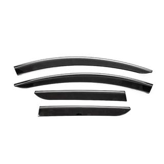 Raamdeflectoren met chromen sierlijst (4 stuks, Sunplex Chrome) Renault Duster 2018–2024 foto 1