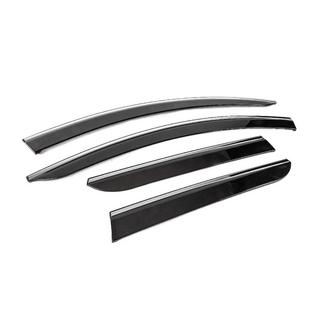 Raamdeflectoren met chromen sierlijst (4 stuks, Sunplex Chrome) Renault Duster 2018–2024 foto 3