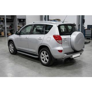 Side steps Tayga Grey (set van 2, aluminium) Toyota Rav 4 2006–2013 foto 1