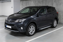 Toyota Rav 4 2013–2018 Side steps Line (2 stuks, aluminium) foto 1