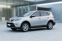 Toyota Rav 4 2013–2018 Maydos V1 zijtreden (set 2 stuks, aluminium + RVS) foto 1