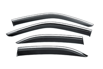 Mercedes E-class W210 1995–2002 Windschermen met chromen sierlijst Niken Luxury (4 stuks) foto 1