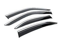 Mercedes E-class W210 1995–2002 Windschermen met chromen sierlijst Niken Luxury (4 stuks) foto 3