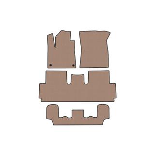 Rubberen matten Carsuit (voor Grand, 3 rijen, beige) foto 1