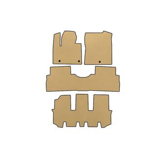 EVA automatten (3 rijen, beige) Hyundai Santa Fe 4 2018–2023