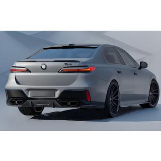 Achterbumperdiffuser met uitlaateindstukken (voor M760, M-Sport en i7 M70) foto 2