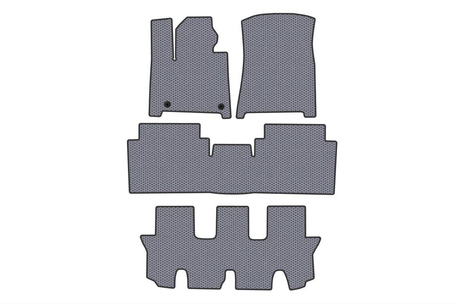 Hyundai Santa Fe 5 2023– Carsuit rubberen automatten (3 rijen, grijs) Image