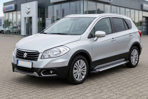 Suzuki SX4 S-Cross 2013–2016 Side steps Line (2 stuks, aluminium) foto 1