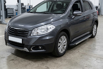 Suzuki SX4 S-Cross 2013–2016 Duru side steps (2 stuks, aluminium) foto 1