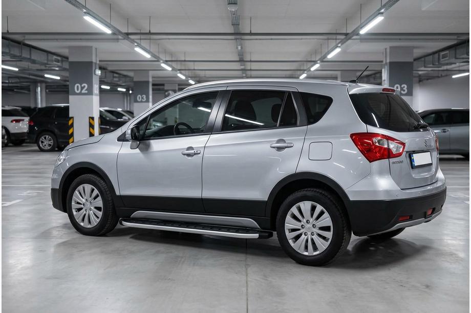 Suzuki SX4 S-Cross 2013–2016 Fullmond side steps (2 stuks, aluminium) Image