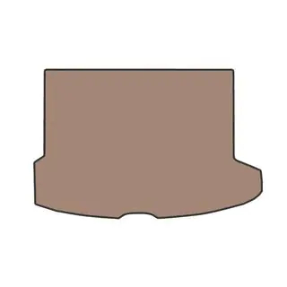 Rubberen kofferbakmat (Beige)