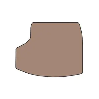 Rubberen kofferbakmat (Beige)