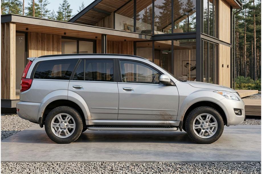 GreatWall Haval/Hover H3 2005–2013 Side steps Tayga Grey (set van 2, aluminium) Image