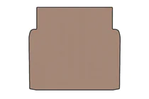 Mercedes S-class W221 2005–2013 Rubberen kofferbakmat (kort, beige) foto 1