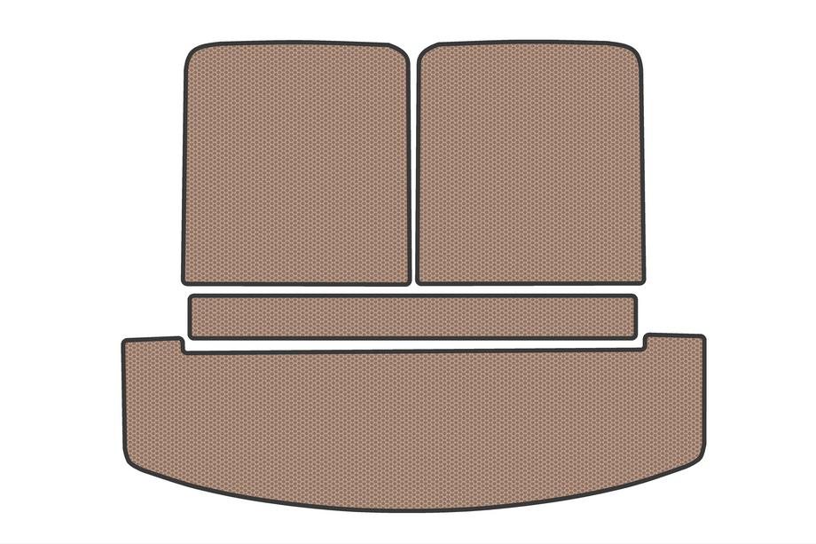 Hyundai Santa Fe 5 2023– Rubberen kofferbakmat V2 (Beige) Image