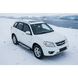 Line side steps (set van 2, aluminium) Chery Tiggo 3 2005– foto 1