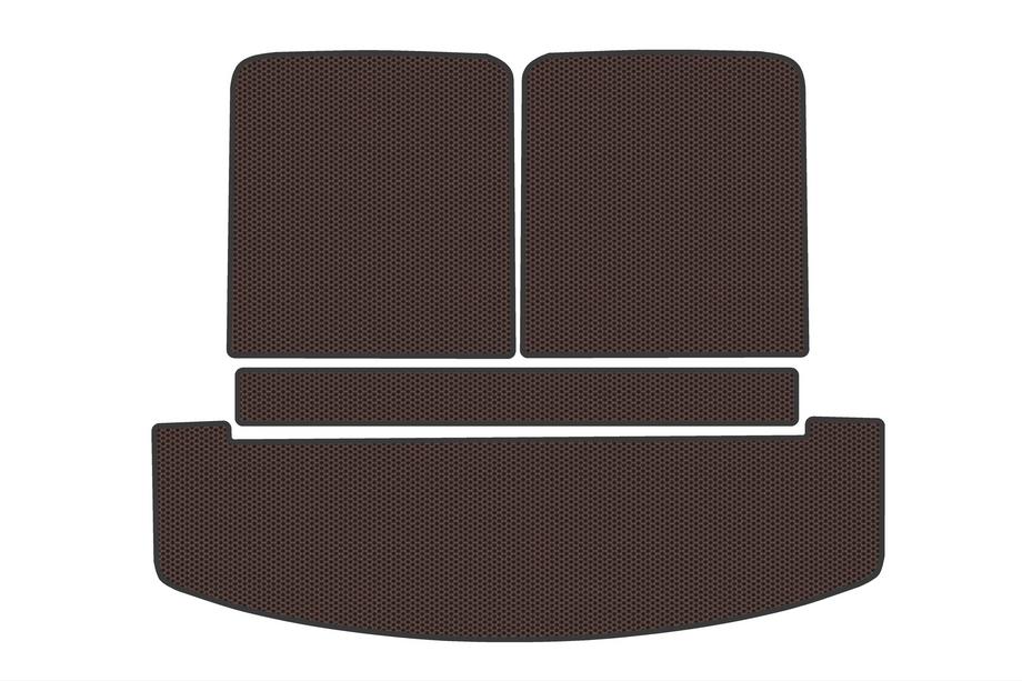 Hyundai Santa Fe 5 2023– Rubberen kofferbakmat V2 (Bruin) Image