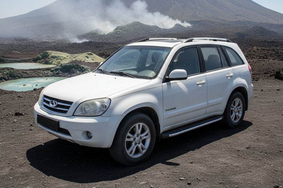 Chery Tiggo 3 2005– Fullmond side steps (2 stuks, aluminium) Image