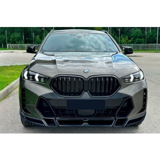 Frontbumper lip Lip LRT (voor M-Sport 2023+, carbon) BMW X6 G06 2019–2027 foto 2