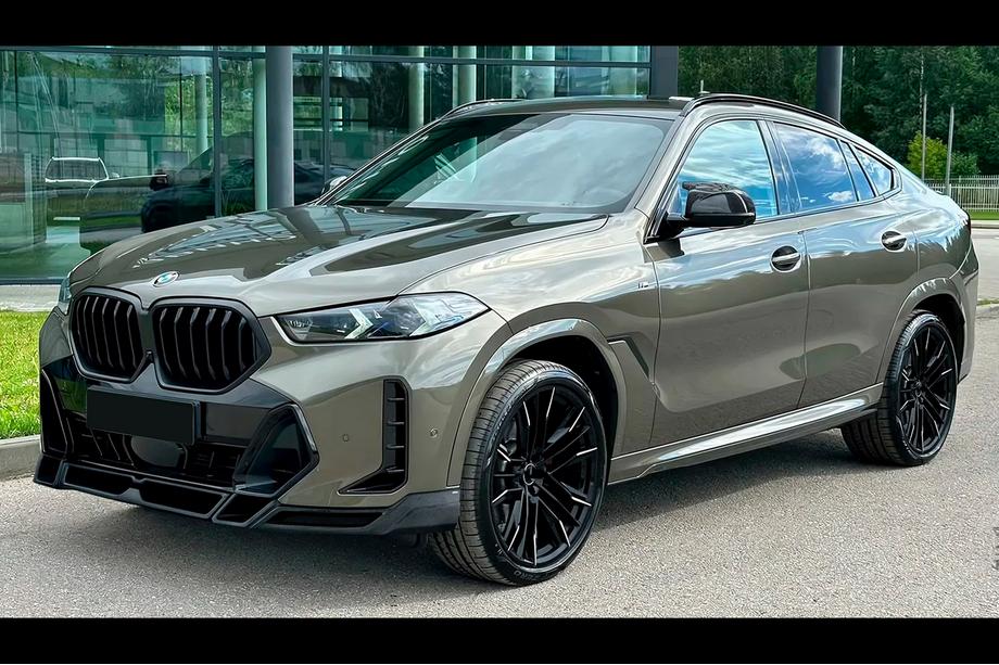 BMW X6 G06 2019–2027 Frontbumper lip Lip LRT (voor M-Sport 2023+, carbon) Foto 4
