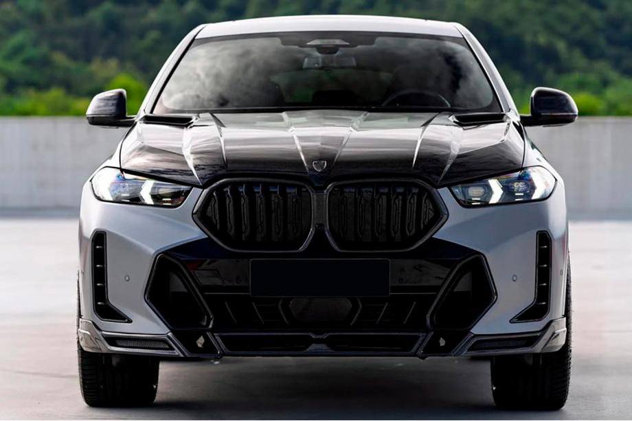 BMW X6 G06 2019–2027 Frontbumper lip Lip LRT (voor M-Sport 2023+, carbon) Foto 3