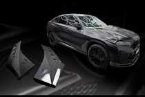 BMW X6 G06 2019–2027 LRT spatbordverbreders (2023+, carbon) foto 1