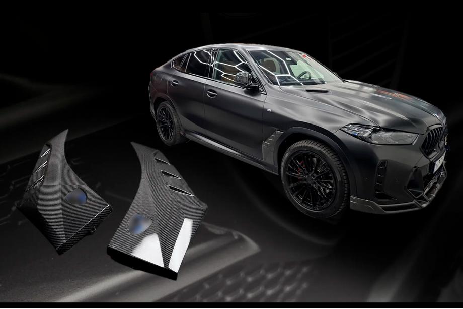 BMW X6 G06 2019–2027 LRT spatbordverbreders (2023+, carbon) Image