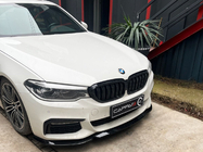 BMW 5 Serie G30/G31 2017–2023 Frontbumperlip Lip EuroCap (voor M-Sport 2017-2020, hoogglans zwart) foto 1
