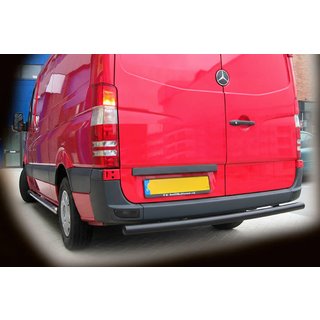 Achterbeschermbeugel AK002 Black (RVS) Mercedes Sprinter W906 2006–2018 foto 1
