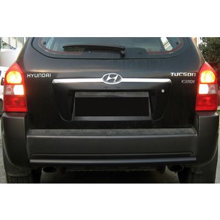 Achterbeschermbeugel AK002 Black (RVS) Hyundai Tucson JM 2004– foto 1