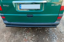Mercedes Vito W639 2004–2014 Achterbeschermbeugel AK002 Black (RVS) foto 3