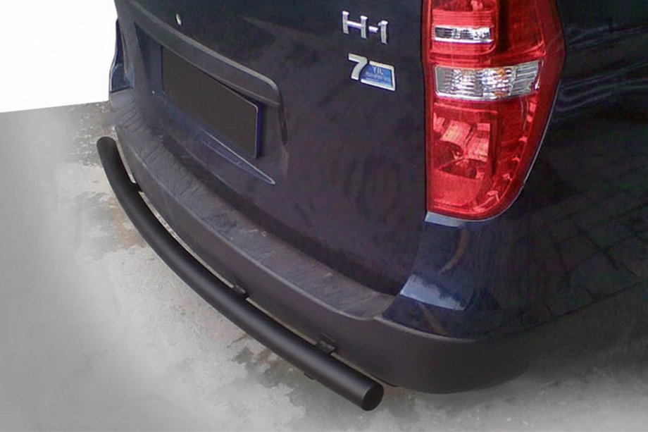Hyundai H300, H1, Starex 2008–2020 Achterbeschermbeugel AK002 Black (RVS) Foto 1