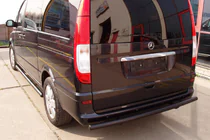 Mercedes Viano 2004–2014 Achterbeschermbeugel AK002 Black (RVS) foto 7