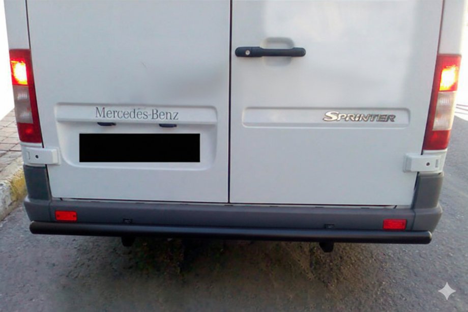 Mercedes Sprinter W901/902/903/904/905 1995–2006 Achterbeschermbeugel AK002 Black (RVS) Image