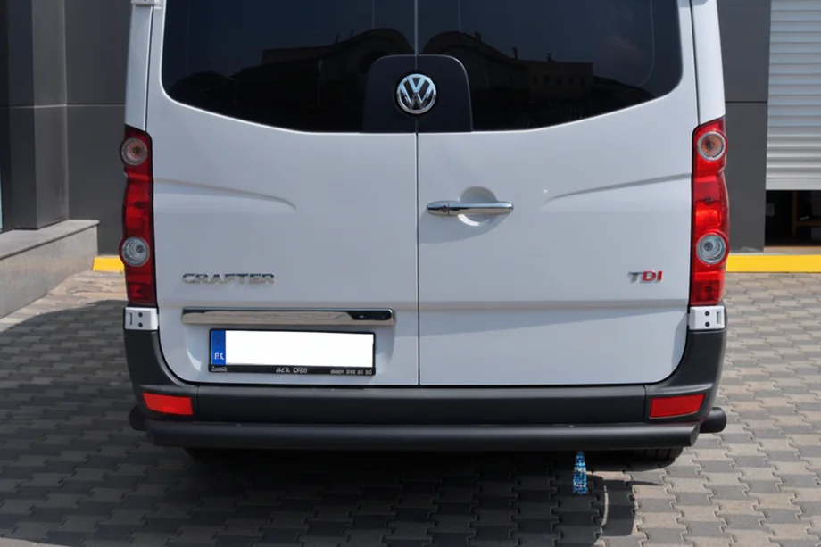 Volkswagen Crafter 2006–2016 Achterbeschermbeugel AK002 Black (RVS) Foto 1