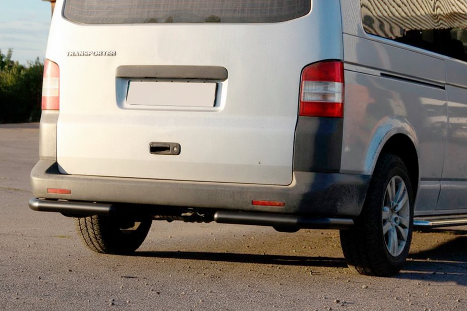 Volkswagen T5 Transporter 2003–2010 Achterhoekbeschermers AK003 Black (2 st., roestvrij staal) Foto 8