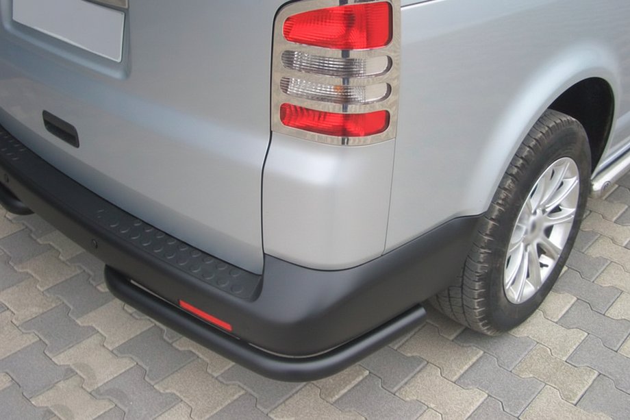Volkswagen T5 Transporter 2003–2010 Achterhoekbeschermers AK003 Black (2 st., roestvrij staal) Foto 6