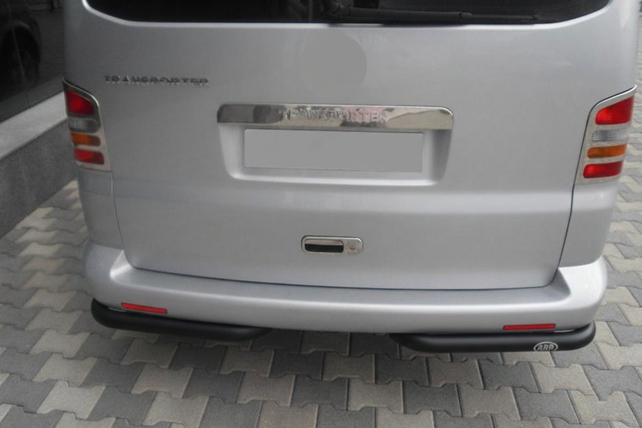 Volkswagen T5 2010–2015 Achterhoekstukken AK003 Black (2 st., roestvrij staal) Image