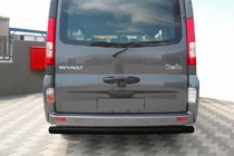 Renault Trafic 2001–2015 Achterbumperbeschermer AK002 Black (RVS) foto 1