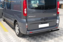 Renault Trafic 2001–2015 Achterbumperbeschermer AK002 Black (RVS) foto 2