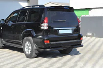 Toyota Land Cruiser Prado 120 2002–2009 Achterhoekstukken AK003 Black (2 st., roestvrij staal) foto 3