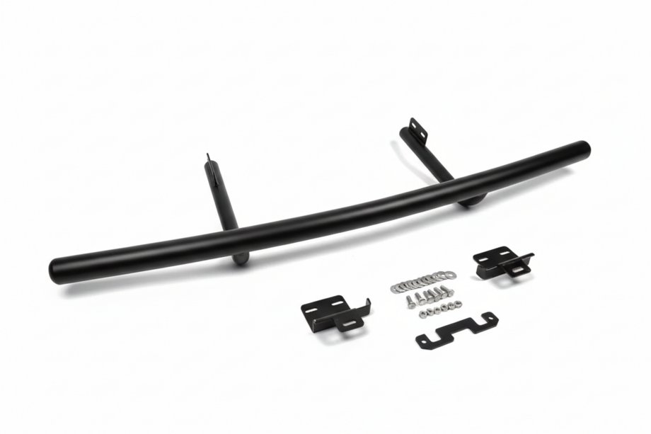 Volkswagen T4 Caravelle/Multivan 1990–2003 Achterbeschermbeugel AK002 Black (RVS) Foto 6