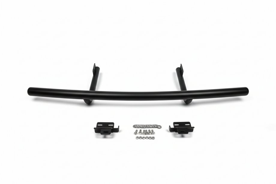 Volkswagen T4 Caravelle/Multivan 1990–2003 Achterbeschermbeugel AK002 Black (RVS) Foto 3