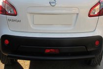 Nissan Qashqai 2007–2010 Achterbumperbeugel recht Black (RVS) foto 2