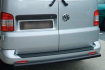 Volkswagen Caddy 2010–2015 Achterbeugel Black (2 st., RVS) foto 1