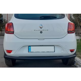Achterbeschermbeugel AK002 Black (RVS) Renault Sandero 2013–2022 foto 1