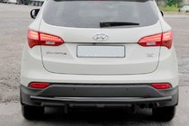 Hyundai Santa Fe 3 2012–2018 Achterbeschermbeugel AK002 Black (RVS) foto 3